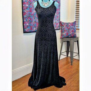 Glorious, goth glam burnout velvet maxi dress from Killstar.